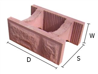 Pustak, bloczek betonowy do budowy murów 28x37 cm